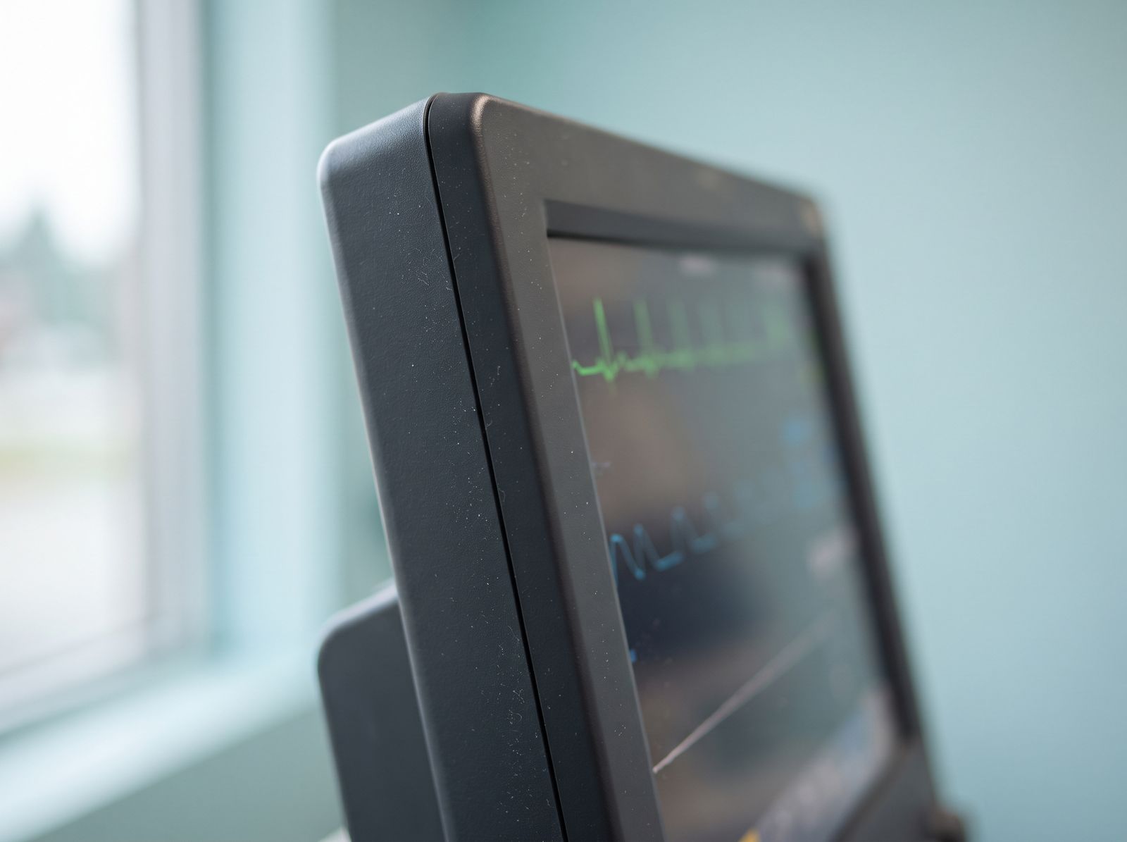 Anaesthetic vitals monitor tracking a patient's heart rate and oxygen levels during sedation at Hanover Dental Sedation